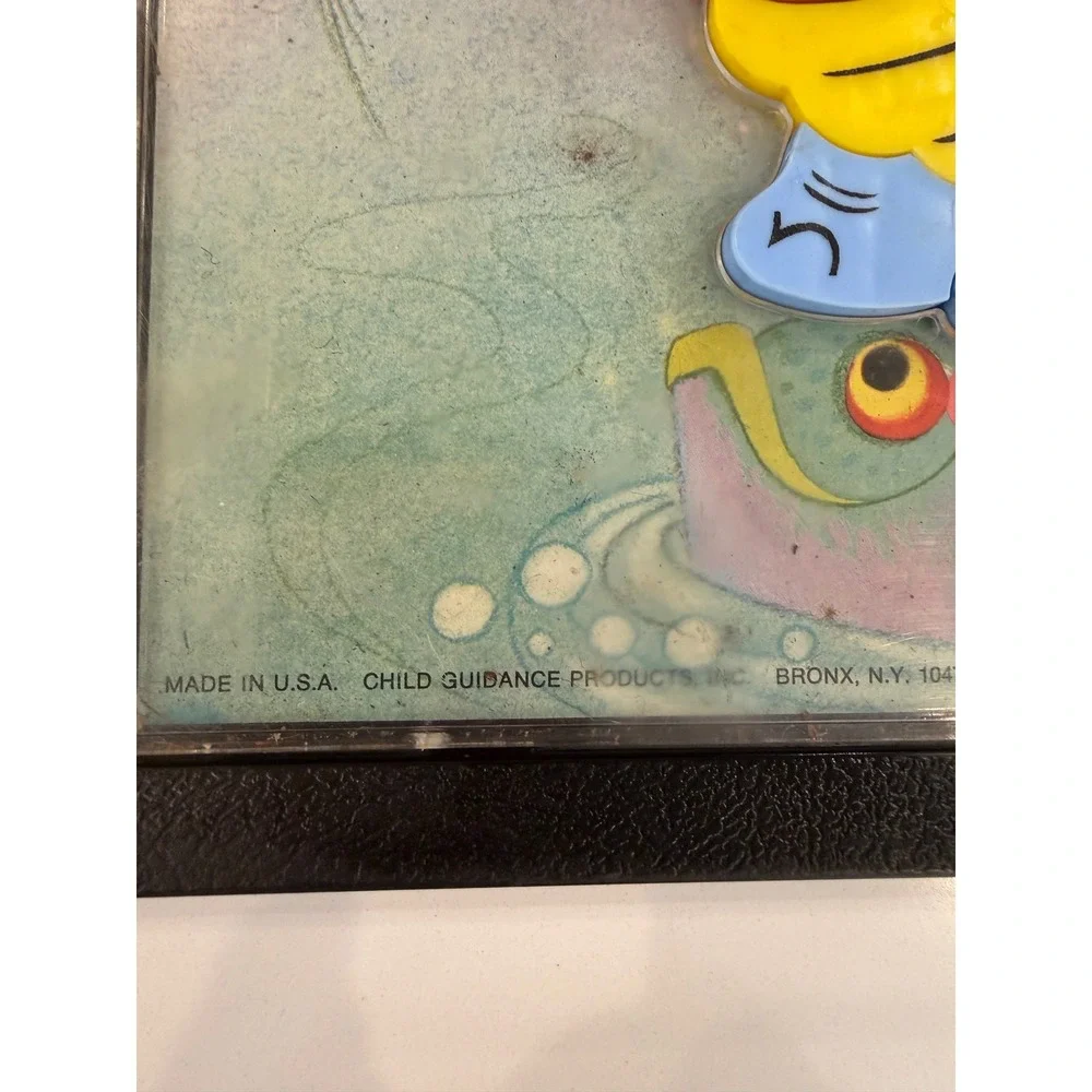 Vintage Child Guidance Magnetic Puzzle Turtle No 907 Questor 16 Piece USA Made